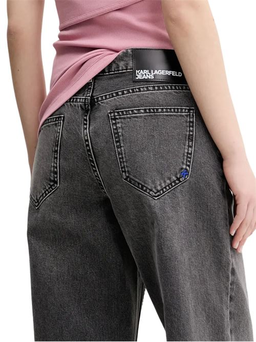Jeans donna nero in cotone bio Karl Lagerfeld jeans | A2W10045E10